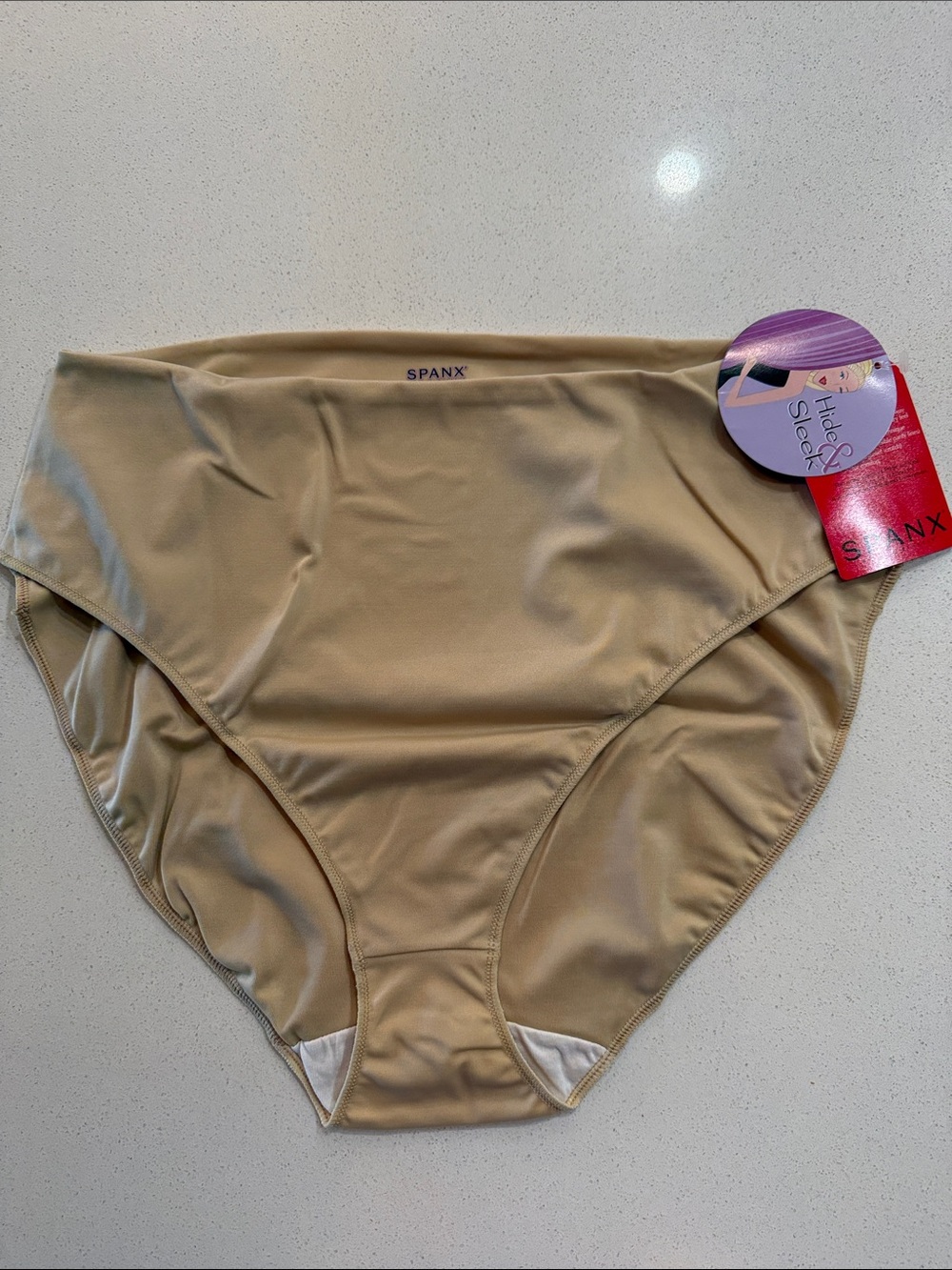 NWT SPANX Nude High-Waist Shaping Briefs XL